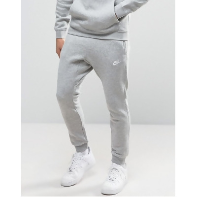 nike cuffed club joggers grey