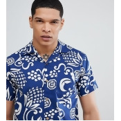 Replay Hawaiian Short Sleeve Shirt - Blue Replay Hawaiian Short Sleeve Shirt - Blue