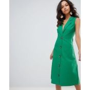 Moon River button down emerald midi dress - Green Moon River button down emerald midi dress - Green