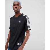adidas Skateboarding Baseball Shirt In Black DH6641 - Black adidas Skateboarding Baseball Shirt In Black DH6641 - Black