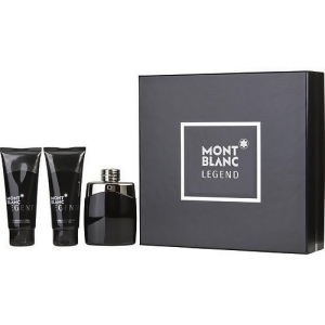 Mont Blanc Legend by Mont Blanc Edt Spray 3.3 oz Aftershave Balm 3.3 oz All Over Shower Gel 3.3 oz for Men - All