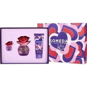 Someday By Justin Bieber by Justin Bieber Eau de Parfum Spray 3.4 oz Body Lotion 3.4 oz Parfum .25 oz Mini for Women - All