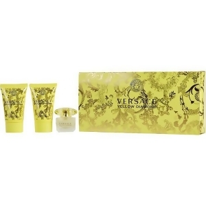 Versace Yellow Diamond by Gianni Versace Edt .17 oz Mini Body Lotion .8 oz Shower Gel .8 oz for Women - All