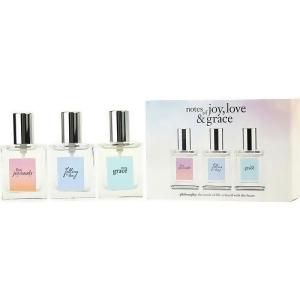 Philosophy Variety by Philosophy 3 Piece Variety With Live Joyously eau de Parfum Living Grace Edt Falling In Love Edt And All Are Spray .5 oz for Wom