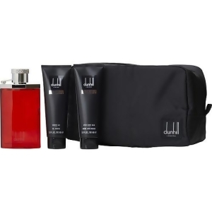 Desire by Alfred Dunhill Edt Spray 3.4 oz Aftershave Balm 3 oz Shower Gel 3 oz Toiletry Bag for Men - All