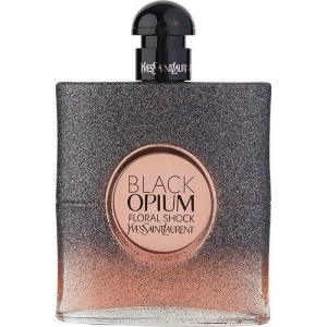 Black Opium Floral Shock by Yves Saint Laurent Eau de Parfum Spray 3 oz Tester for Women - All