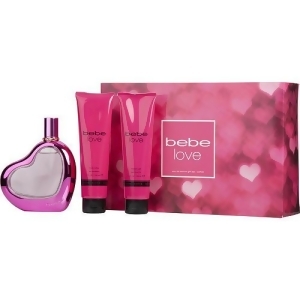 Bebe Love by Bebe Eau de Parfum Spray 3.4 oz Body Lotion 3.4 oz Shower Gel 3.4 oz for Women - All