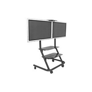 Chief Ppd2000 Dual Display Video Conferencing Cart Black - All