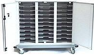 Datamation SafeHarbor DS-SHC-30 30-Module Security Carts for Notebooks - 34 Outlets - Vented Doors - Lockable (Open Box) 