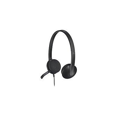 Logitech 981-000507 H340 On-Ear Headset - Binaural - Wired - USB - Black 