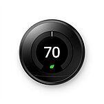 Google Nest T3016US Learning Thermostat - 3 Gen - Black (Open Box) 