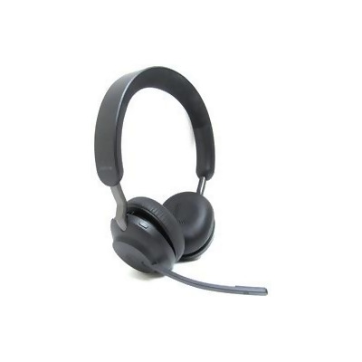 Jabra 26599-999-889 Evolve2 65 Link380c Headset - MS Stereo - Wireless - Bluetooth - Over-the-head - Binaural - Supra-aural - Black (Open Box) 