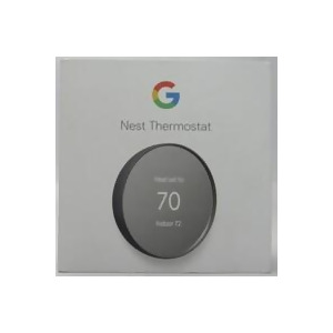 Google Nest GA02081US Programmable Smart Wi-Fi Thermostat for Home - Charcoal