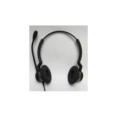 Jabra BIZ 2300 QD Duo Headset - Stereo - Wired - 150 Hz - 4.50 kHz - Over-the-head - Binaural - Supra-aural - 3.53 ft Cable 