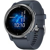 Garmin Venu 2 Smart Watch - Heart Rate Monitor, Pulse Oximeter Sensor, Barometer, Altimeter, Digital Compass, Gyro Sensor, Accelerometer, Thermometer, Ambient Light Sensor - Clock Display, Alarm, Timer, Stopwatch, Text Messaging, Calendar, Music Player (O 