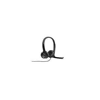 Logitech Headset - Stereo - USB - Wired - Binaural - Black 