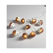 Gisela Graham Christmas Pudding Glass Led Lights Gisela Graham Christmas Pudding Glass Led Lights
