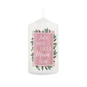 Personalised Like A Mum To Me Candle Personalised Like A Mum To Me Candle
