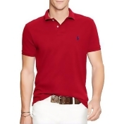 Polo Ralph Lauren Slim Fit Polo Top, Red Polo Ralph Lauren Slim Fit Polo Top, Red