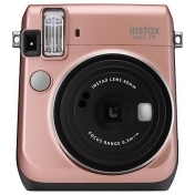 Fujifilm Instax Mini 70 Instant Camera With 10 Shots Of Film, Selfi Mode, Built-In Flash & Hand Strap, Rose Gold Fujifilm Instax Mini 70 Instant Camera With 10 Shots Of Film, Selfi Mode, Built-In Flash & Hand Strap, Rose Gold