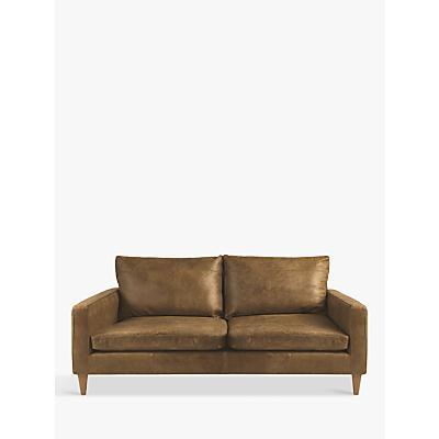 John Lewis Partners Bailey Small 2 Seater Leather Sofa Er Cuccino