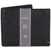 John Lewis & Partners RFID Blocking Bifold Leather Wallet, Black John Lewis & Partners RFID Blocking Bifold Leather Wallet, Black