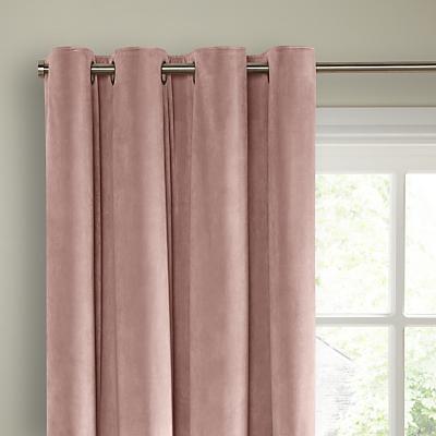 John Lewis Partners Lustre Velvet Pair Lined Eyelet Curtains