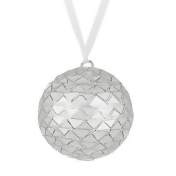 John Lewis & Partners Jet Mirrored Tile Bauble, Silver John Lewis & Partners Jet Mirrored Tile Bauble, Silver