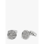 Simon Carter for John Lewis & Partners Archive Embossed Button Cufflinks, Silver Simon Carter for John Lewis & Partners Archive Embossed Button Cufflinks, Silver