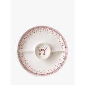 ED Ellen DeGeneres for Royal Doulton Christmas Serving Dish, 30cm, White/Red ED Ellen DeGeneres for Royal Doulton Christmas Serving Dish, 30cm, White/Red