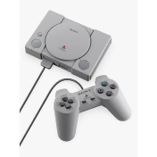 Sony PlayStation Classic Compact Console, with 2 Wired Controllers and 20 Preloaded Games Sony PlayStation Classic Compact Console, with 2 Wired Controllers and 20 Preloaded Games