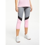 adidas Design 2 Move Colourblock 3/4 Tights, Dark Grey Heather/True Pink adidas Design 2 Move Colourblock 3/4 Tights, Dark Grey Heather/True Pink