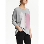 Thought Kirsi Lounge Top, Grey Marl Thought Kirsi Lounge Top, Grey Marl