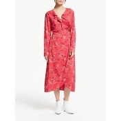 ARMEDANGELS DiIaan Spring Wrap Dress, Tomato Red ARMEDANGELS DiIaan Spring Wrap Dress, Tomato Red