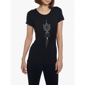 M Life Mehndi T-Shirt, Black M Life Mehndi T-Shirt, Black