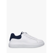 Skechers High Street Lace Up Trainers, White/Navy Leather Skechers High Street Lace Up Trainers, White/Navy Leather