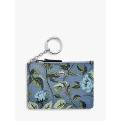 Coach Mini ID Skinny Floral Leather Purse, Multi Coach Mini ID Skinny Floral Leather Purse, Multi