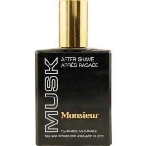 Monsieur Musk For Men by Houbigant 4.0 oz Aftershave Splash By Dana - All