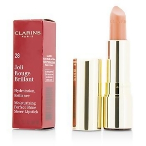 Joli Rouge Brillant Moisturizing Perfect Shine Sheer Lipstick # 28 Pink Praline For Women by Clarins 3.5g/0.1oz - All