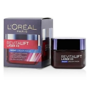 Revitalift Laser x3 New Skin Anti-Aging Night Cream-Mask For Women by LOreal 50ml/1.7oz - All