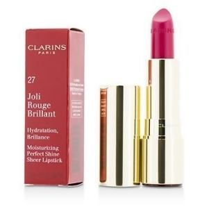 Joli Rouge Brillant Moisturizing Perfect Shine Sheer Lipstick # 27 Hot Fuchsia For Women by Clarins 3.5g/0.1oz - All