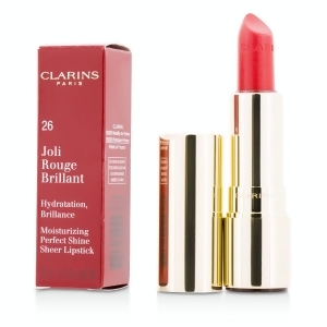Joli Rouge Brillant Moisturizing Perfect Shine Sheer Lipstick # 26 Hibiscus For Women by Clarins 3.5g/0.1oz - All