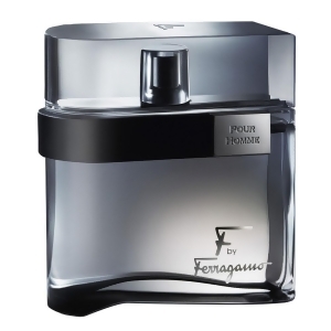 F Ferragamo Black For Men by Salvatore Ferragamo Gift Set 3.4 oz Edt Spray 2.5 oz Aftershave Balm 2.5 oz Shower Gel - All