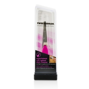 Expertweeze Led Lighted Slant Tweezer Studio Collection For Women by Tweezerman - All