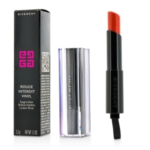 Rouge Interdit Vinyl Extreme Shine Lipstick # 08 Orange Magnetique For Women by Givenchy 3.3g/0.11oz - All