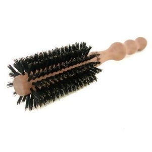 Medium 55mm Round Brush Polished Mahogany Handle 65% Boar Bristle 35% Nylon For Women by Philip B 1pcs - All