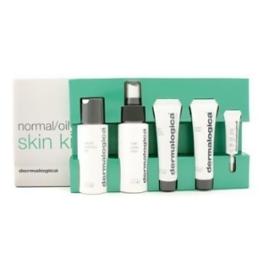 Normal/ Oily Skin Kit Cleansing Gel Toner Face Scrub Active Moist Eye Care 2x Sample For Women by Dermalogica 7pcs - All