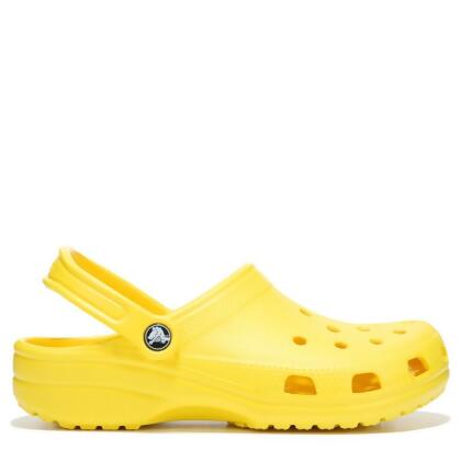 yellow classic crocs