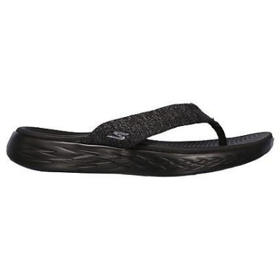 Skechers Womens On The Go 600 Preferred Thong Sandals Blackblack Size 70 M