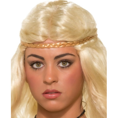 Blonde Medieval Fantasy Princess Hair Braid Headband Accessory - Standard Size 